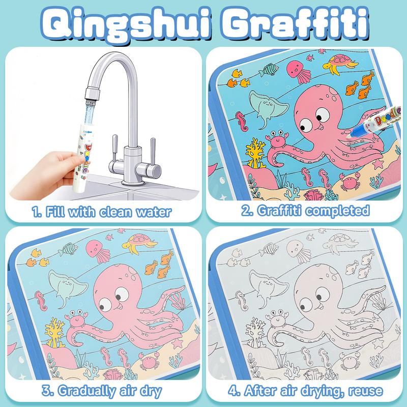 Water paint draw book for kids