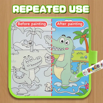 Water paint draw book for kids
