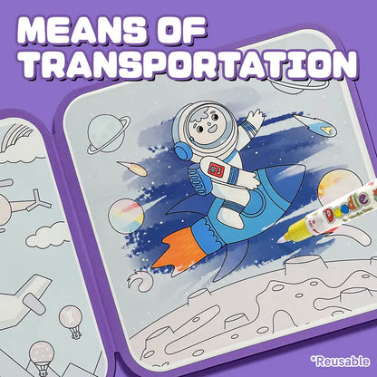 Water paint draw book for kids