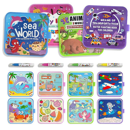 Water paint draw book for kids